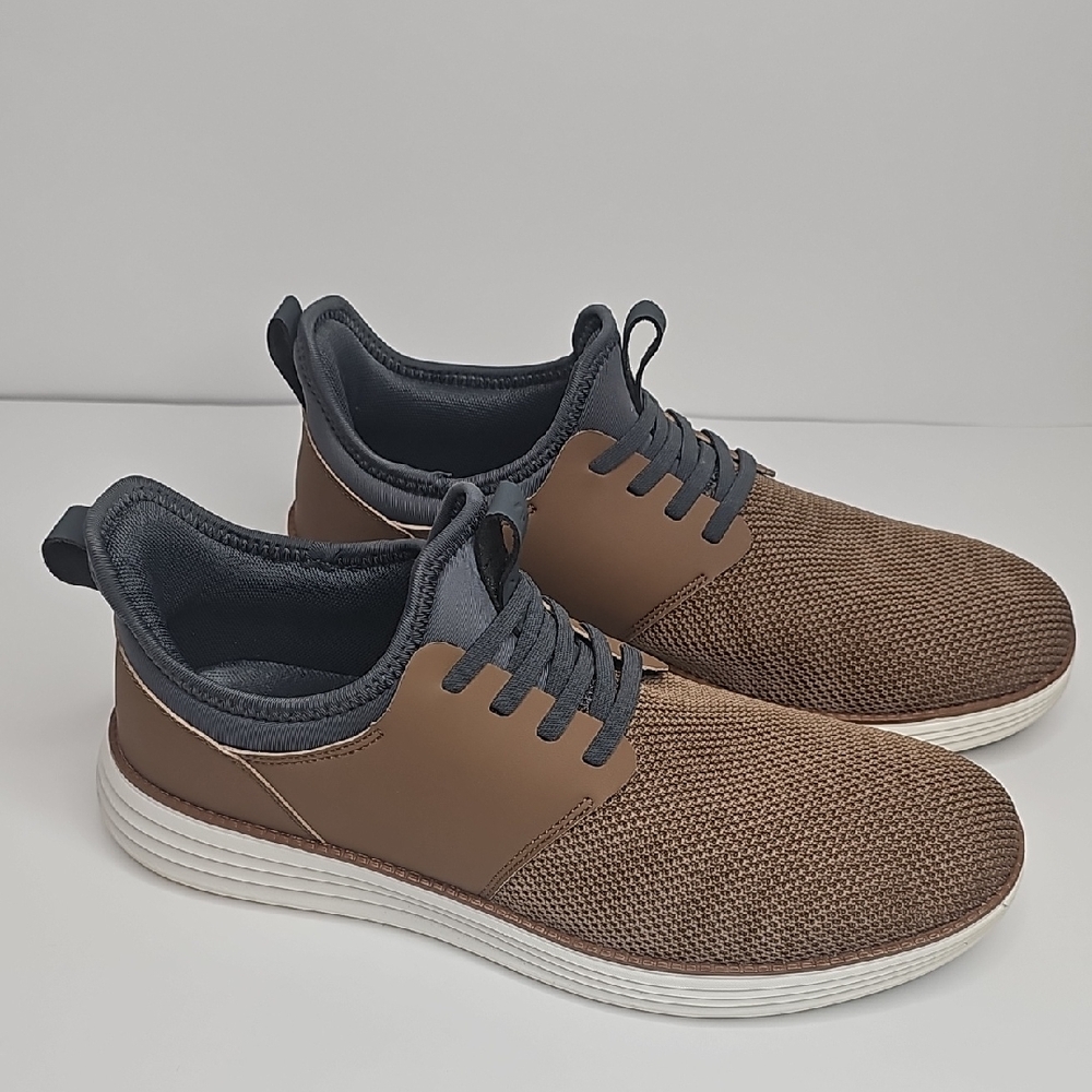 Velocity Men's‎ Brown and Gray  Knit Sneakers Sise 44 Euro 11.5 Usa